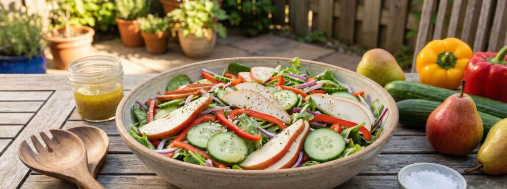Pear Cucumber Salad
