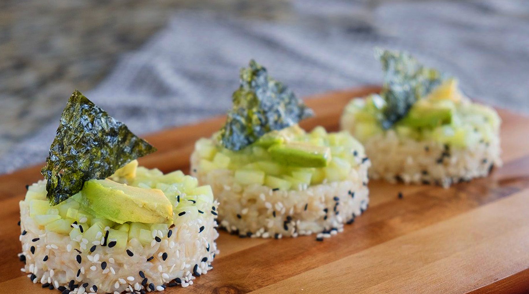 Cucumber Avocado Sushi
