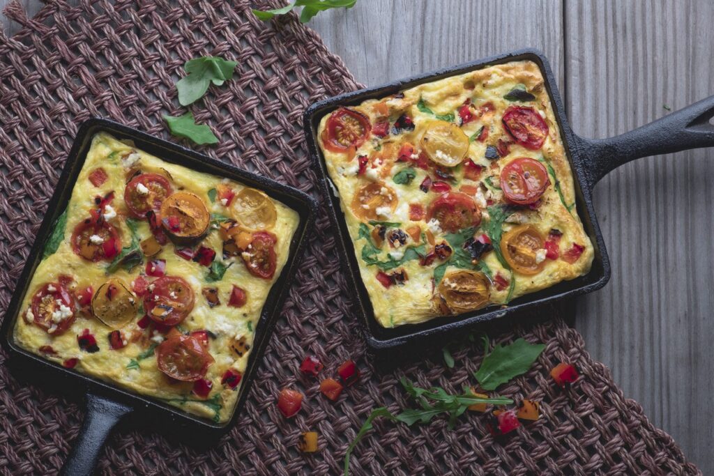Grilled Pepper & Tomato Frittata