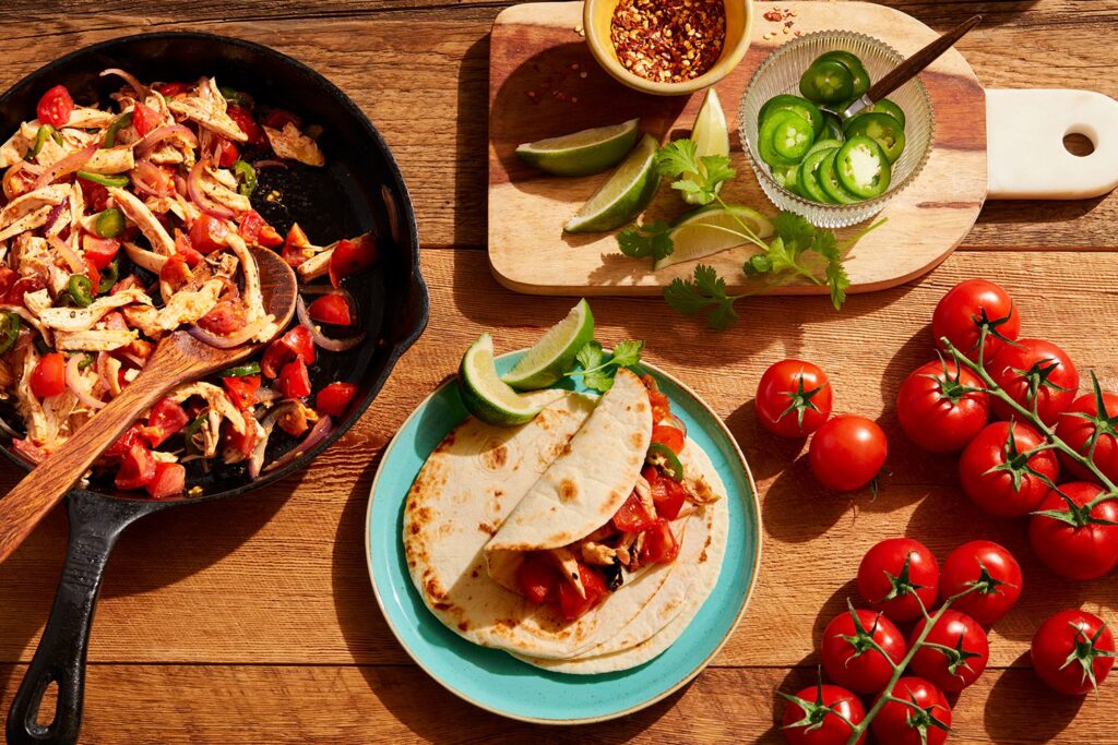 Cheers™ Cocktail Tomatoes Chicken Tinga Tacos