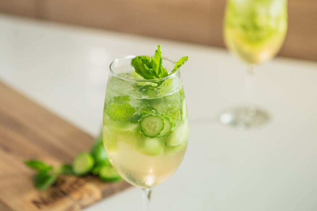 Cucumber Melon Sangria Mocktail