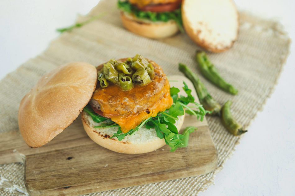 Pickled Shishito Pepper Burger