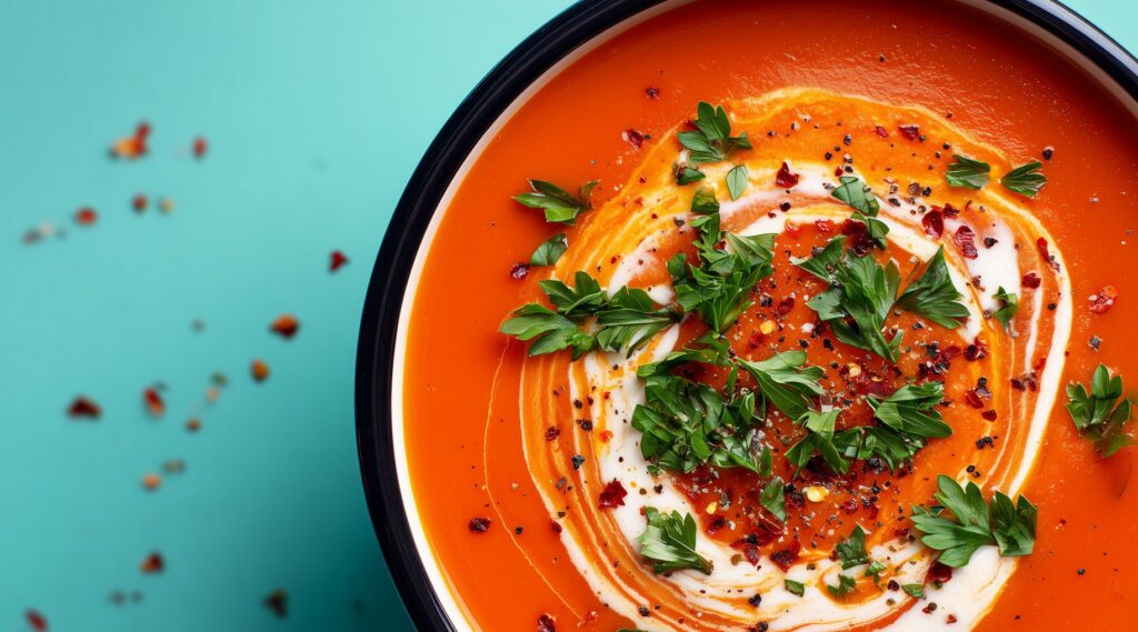 Creamy Tomato Bell Pepper Soup