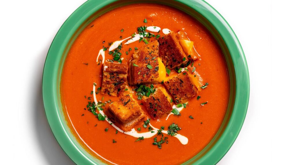 Tomato Soup & Baked Mini Grilled Cheese