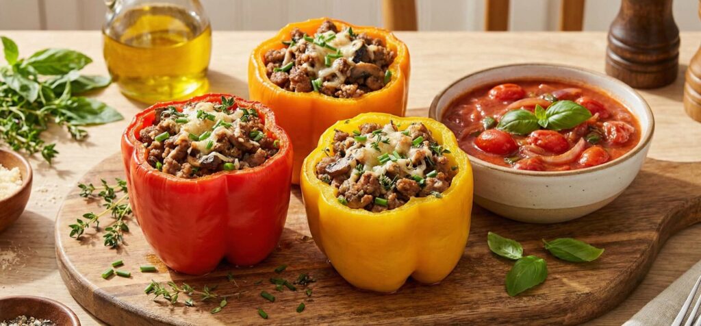 Turkey Stuffed Bell Peppers