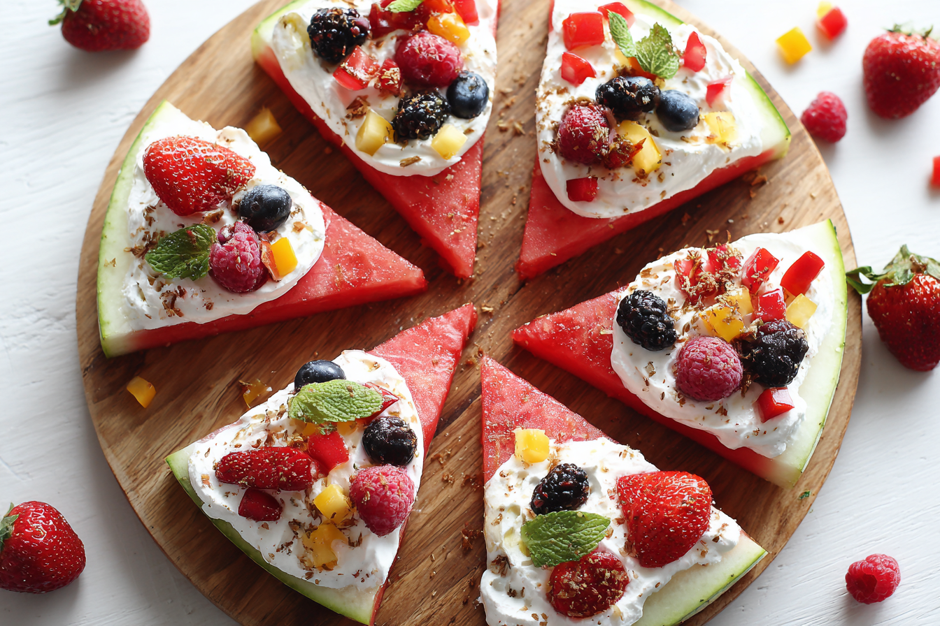 Watermelon Dessert Pizza